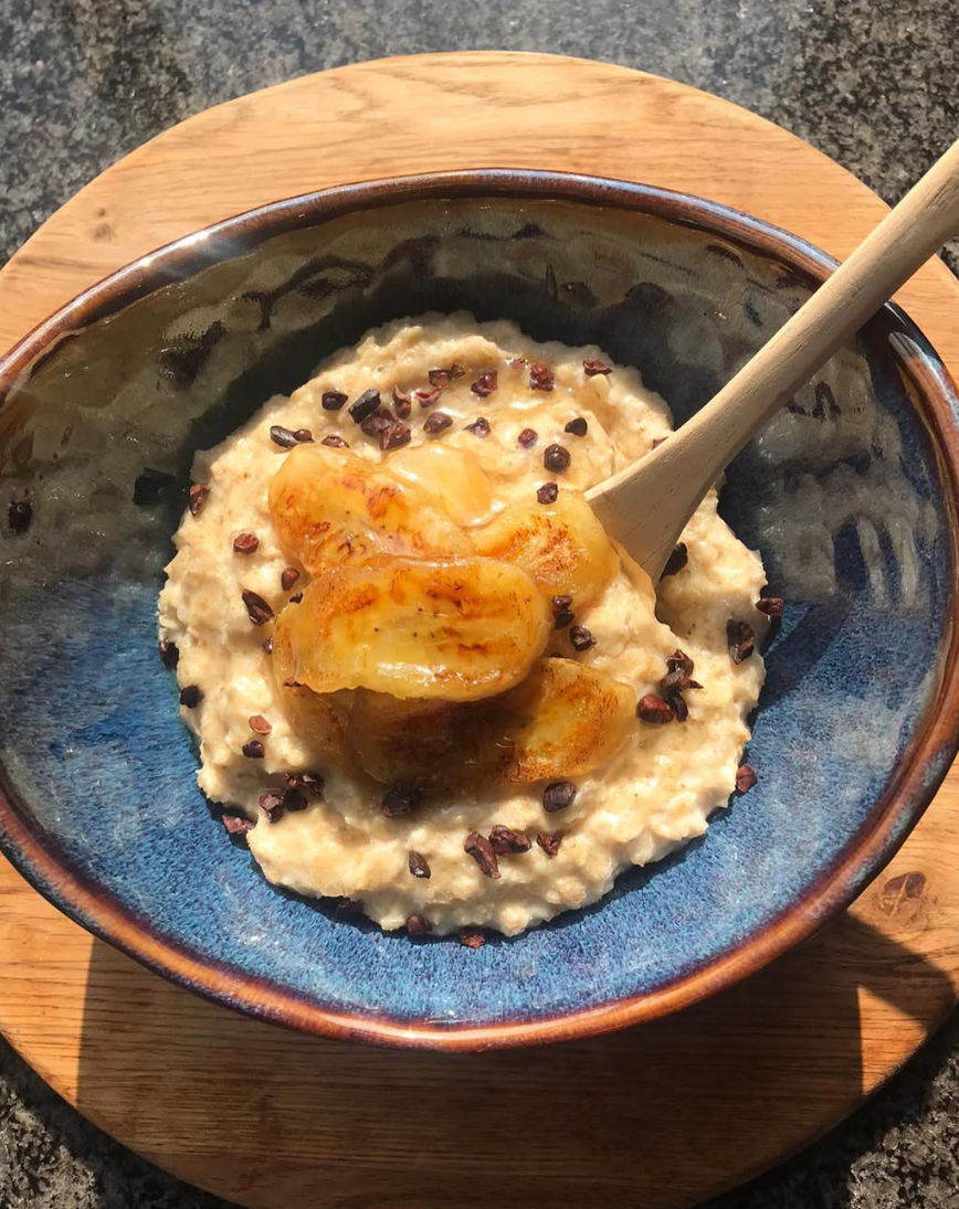 Honey Fried Banana Porridge