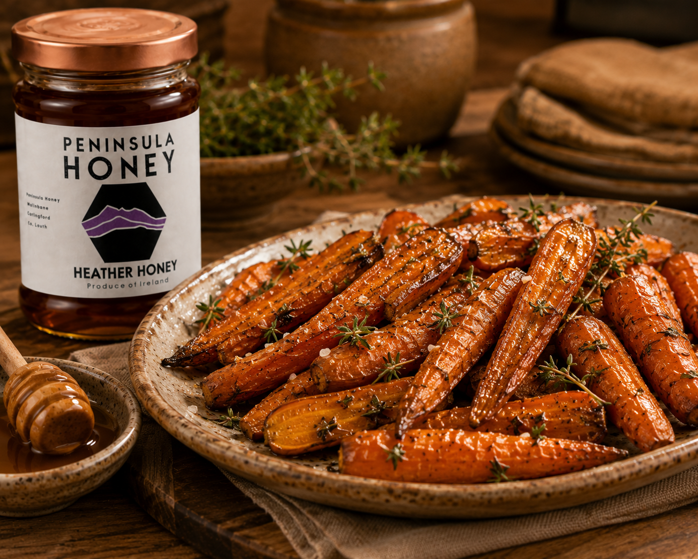 Honey and Thyme Roast Carrots