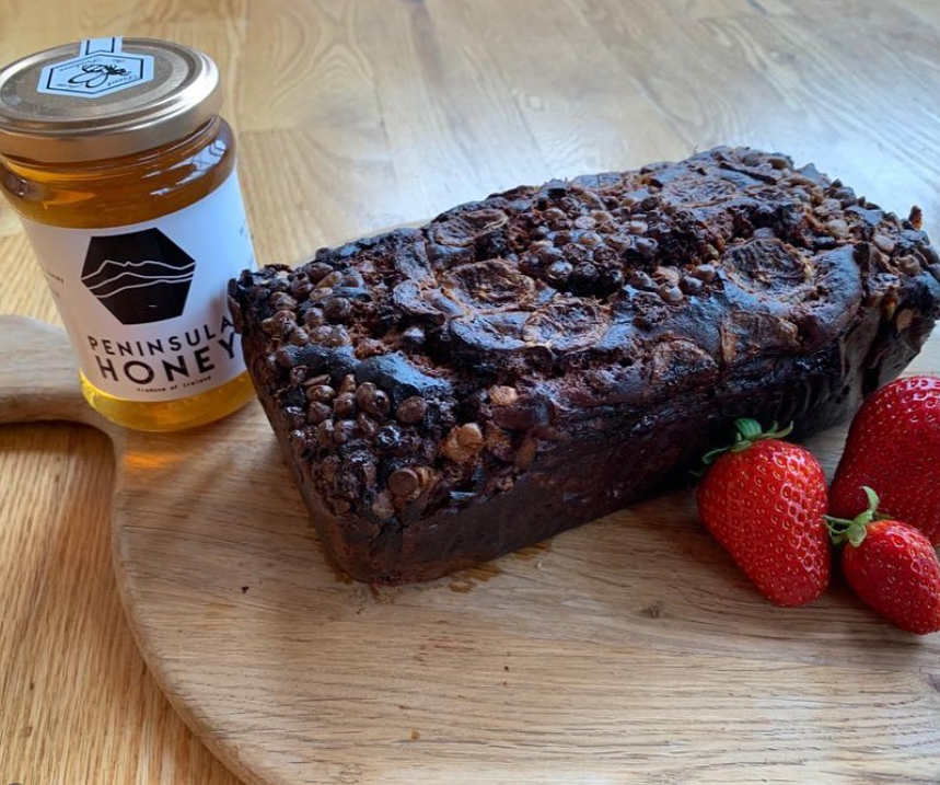 Triple Chocolate and Honey Banana Bread